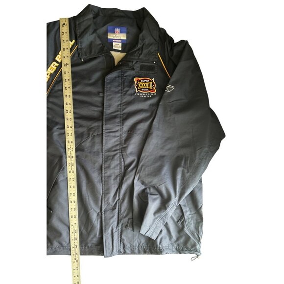 Reebok NFL On Field Super Bowl Team Apparel Jacket L Navy Blue - Picture 5 of 7